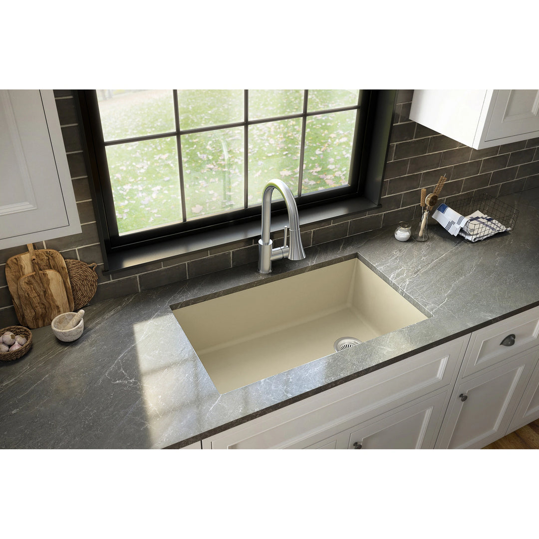 Undermount Quartz Single-Bowl Kitchen Sink