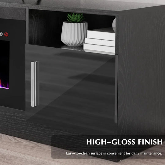 Alazik TV Stand for Tvs up to 78" with Fireplace Included