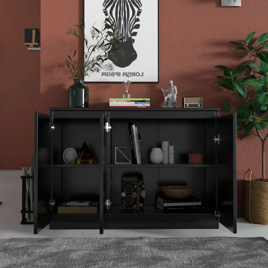Buffet Storage Cabinet with 3 Door, 43" W Coffee Bar Cabinet, Kitchen Buffet Sideboard for Living Room, Kitchen