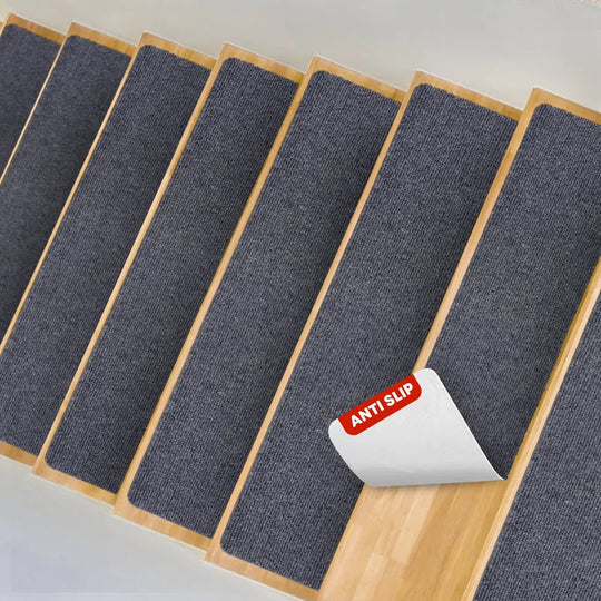 Non-Slip Carpet Stair Treads Indoor Runner for Kids Elders & Pets (Set of 15)