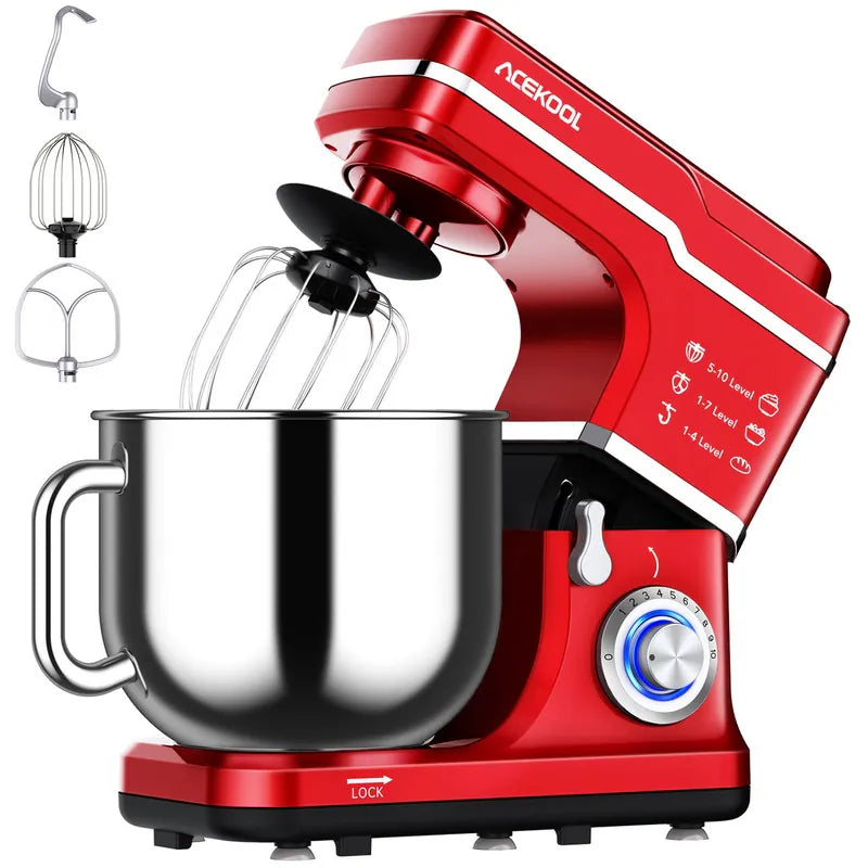 7.5 Quarts 10 Speed Tilt Head Kitchen Stand Mixer