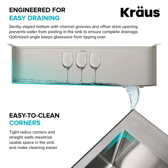 Kore Workstation Undermount Stainless Steel Kitchen Sink