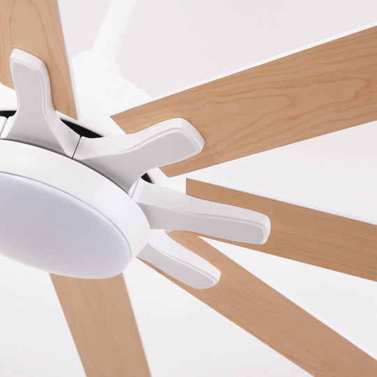 65-Inch Modern Reversible Dimmable Large Ceiling Fan with Light and Remote