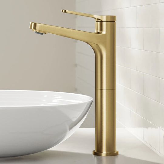 Indy Single Handle Vessel Bathroom Faucet with Pop up Drain