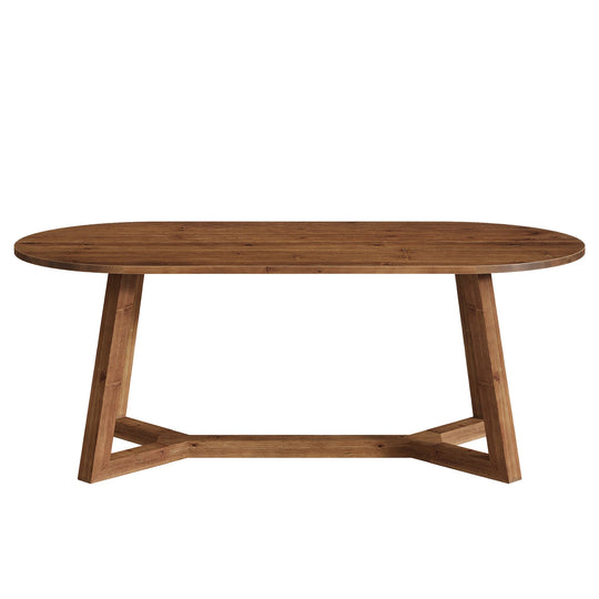 Solid Wood Dining Table, Kitchen Table, Living Room Office Accent Dining Table Gathering Table