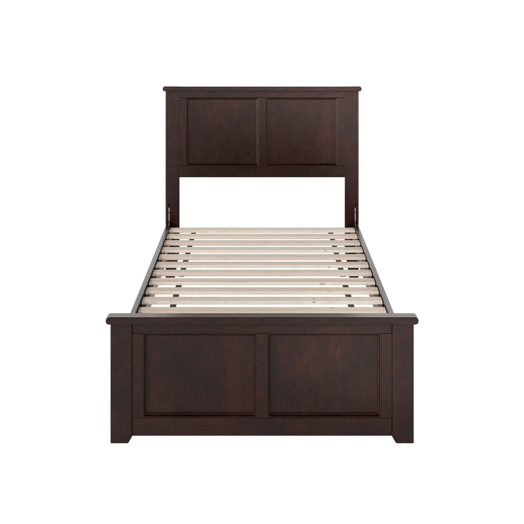 Charlotte Solid Wood Low Profile Platform Bed with Matching Footboard