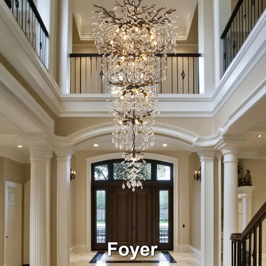 Crystal Dimmable LED Tiered Chandelier - 118In
