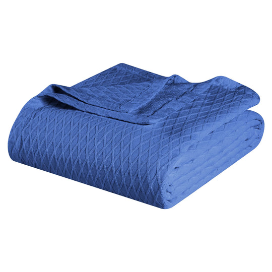Diamond Weave All-Season Bedding Cotton Blanket