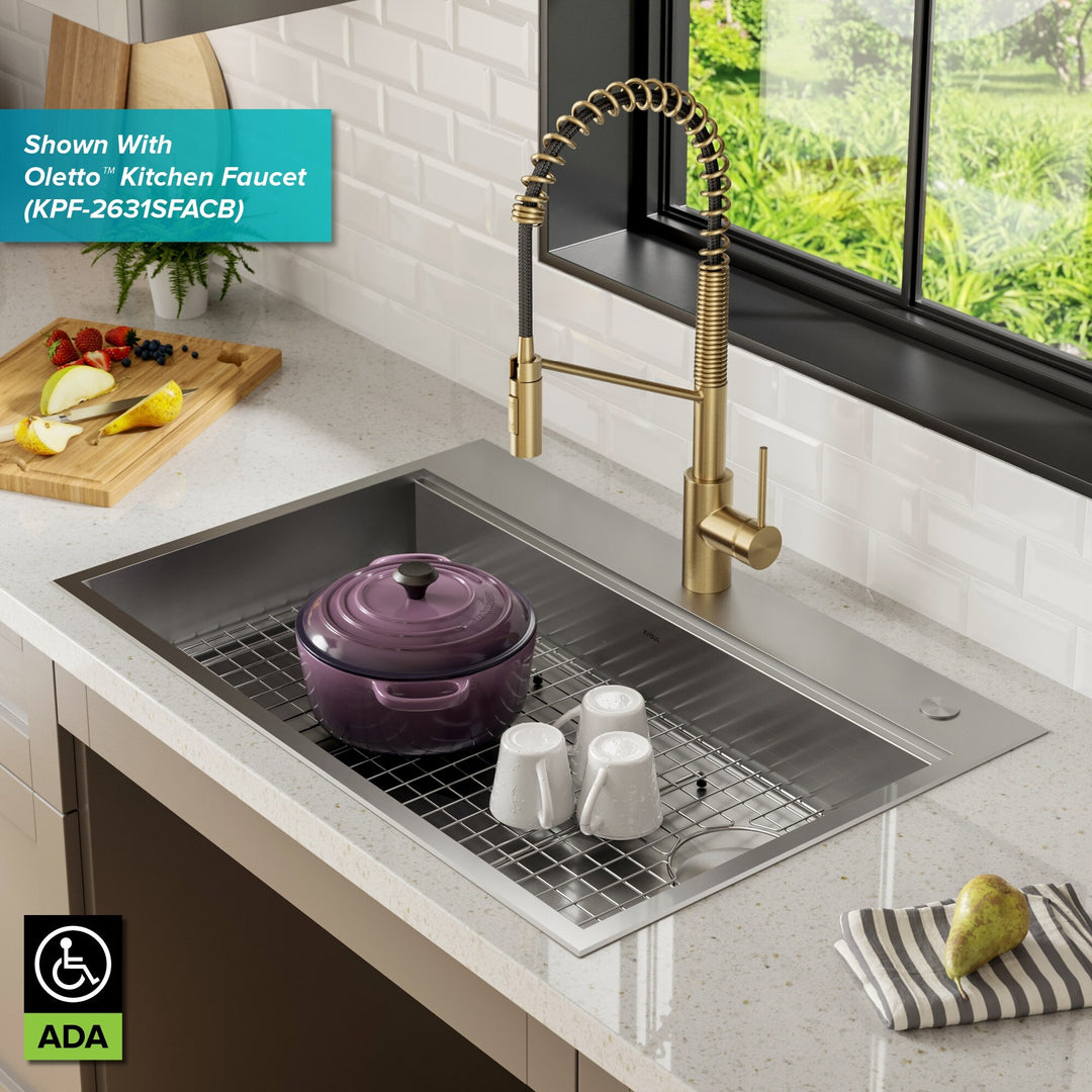 Kore Workstation Drop-In Stainless Steel Kitchen Sink