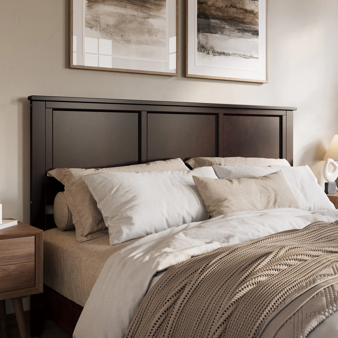 Charlotte Solid Wood Low Profile Platform Bed with Matching Footboard