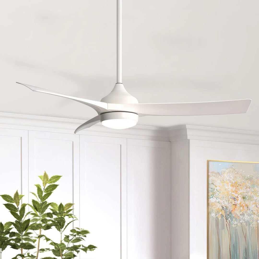 Sofucor 52/60 Inch Ceiling Fan with Integrated LED Light and Remote Control Quiet DC Motor