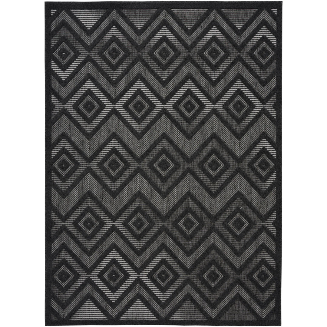 Versatile Indoor/Outdoor Geometric Flatweave Area Rug