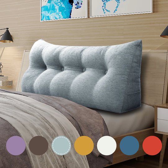 Bed Rest Wedge Reading Pillow Headboard Back Support Cushion