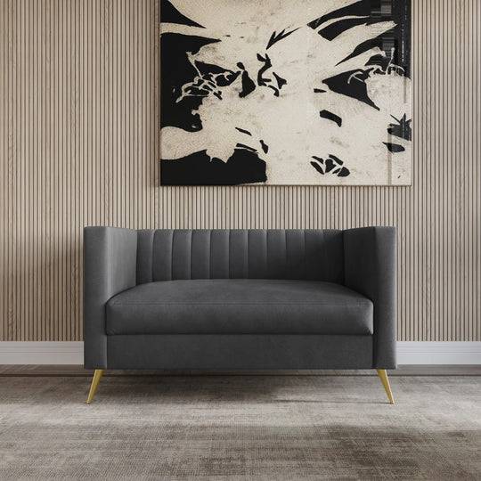 Clayfell Weiss Velvet Square Arm Chair/ Loveseat/ Sofa