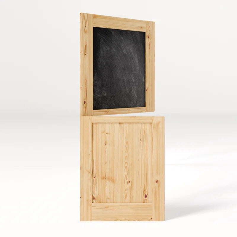 Blackboard Interior Dutch Door Easy-To-Clean Surface without Hardware Included