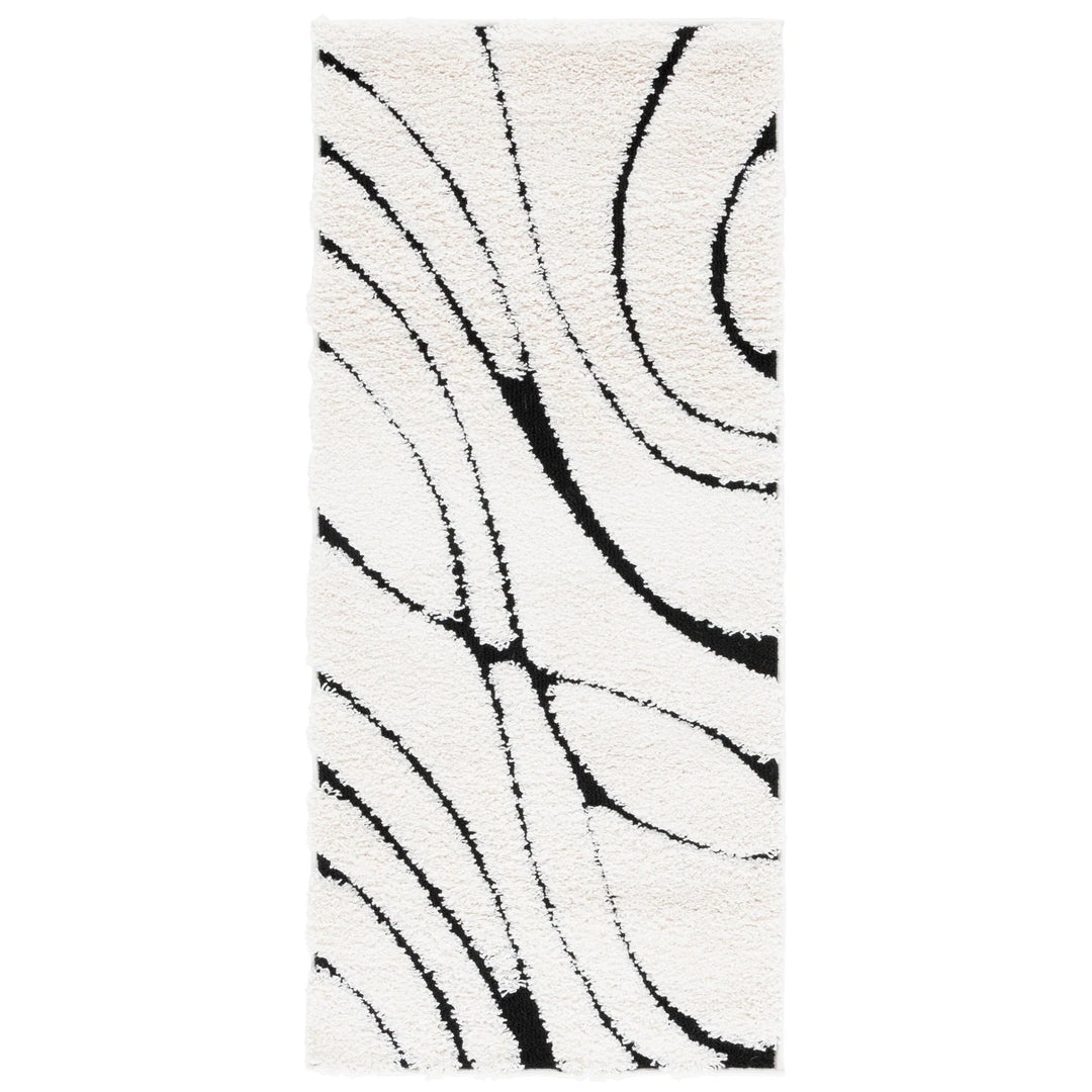 Florida Shag Sigtraud Abstract Waves 1.2-Inch Thick Rug