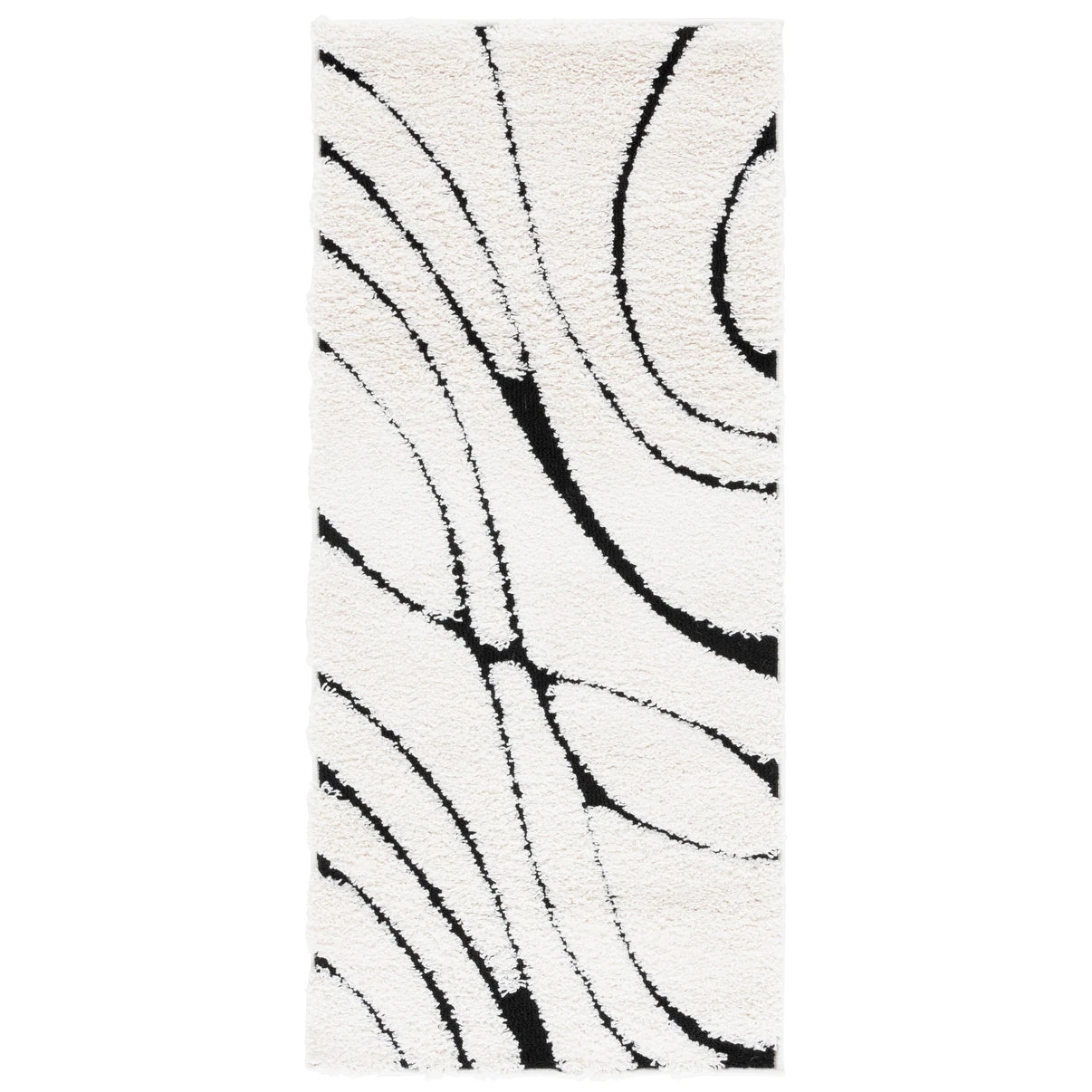 Florida Shag Sigtraud Abstract Waves 1.2-Inch Thick Rug