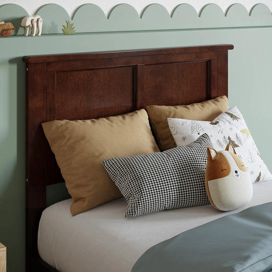 Charlotte Solid Wood Low Profile Platform Bed with Matching Footboard