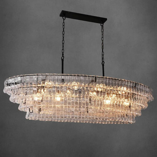 36In-67.4 In. 6-Lights Gold Crystal Drum Chandelier