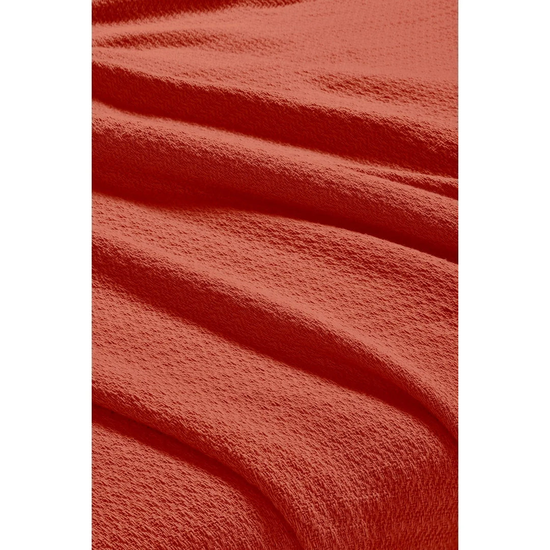 Waffle Weave Honeycomb Knit Soft Cotton Blanket
