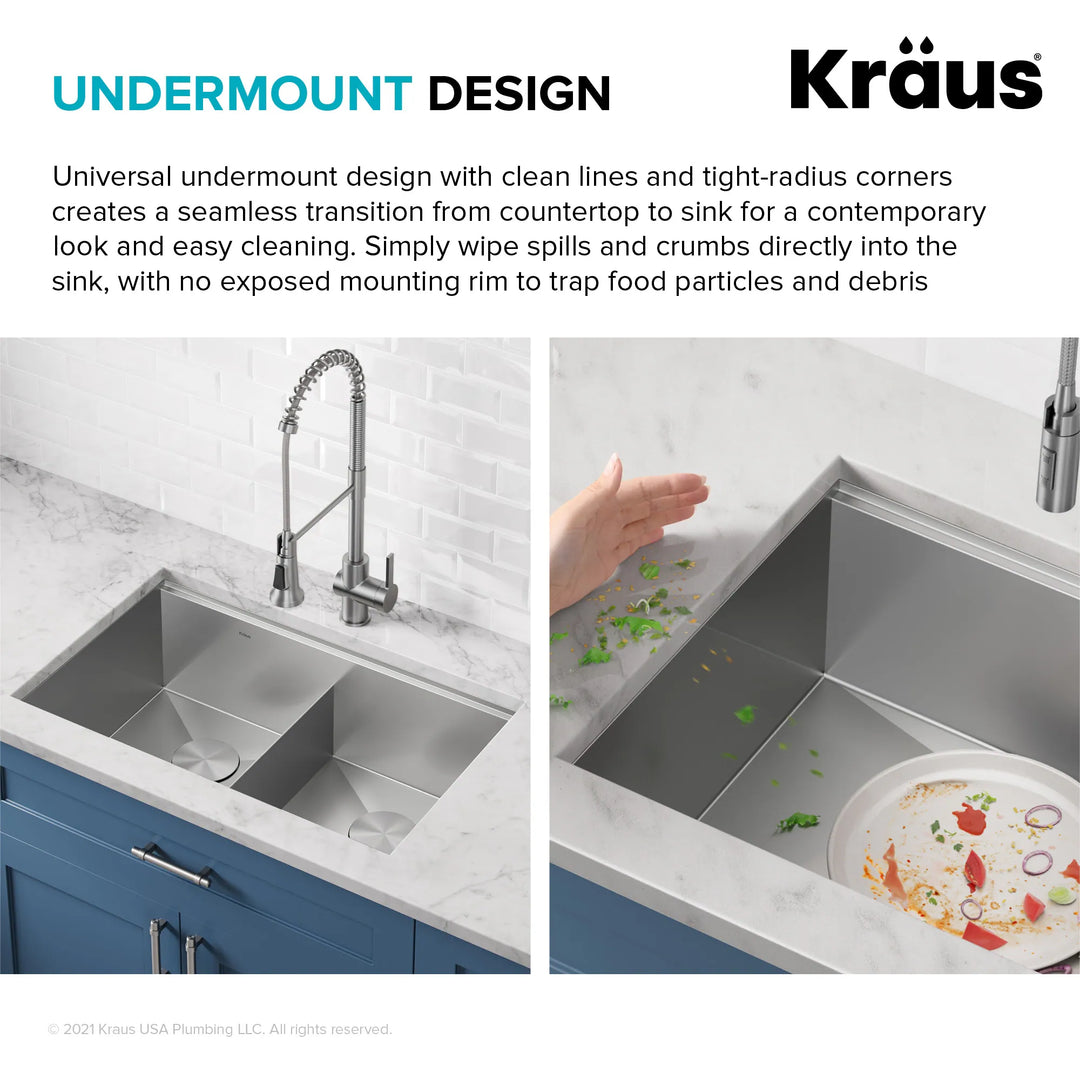 Kore Workstation Undermount Stainless Steel Kitchen Sink