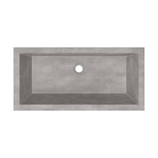 Arcata Nativestone Concrete Undermount Trough Bathroom Sink