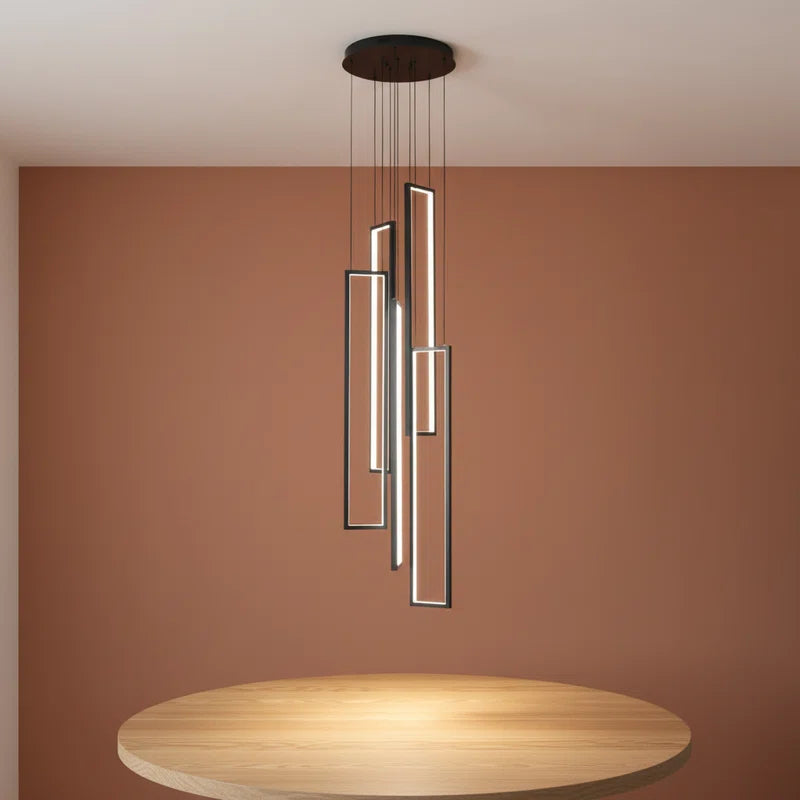 Savea 5-Light High-Ceiling Dimmable Cluster Pendant