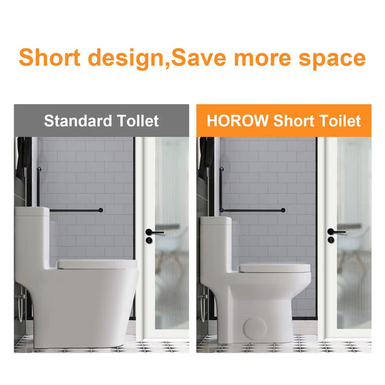 1 Piece Dual Flush Toilet White 0.8 1.28 GPF Seat Included 12 Inch Rough in - N/A