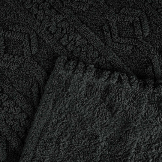 Arctic Boho Jacquard Plush Fluffy Fleece Blanket
