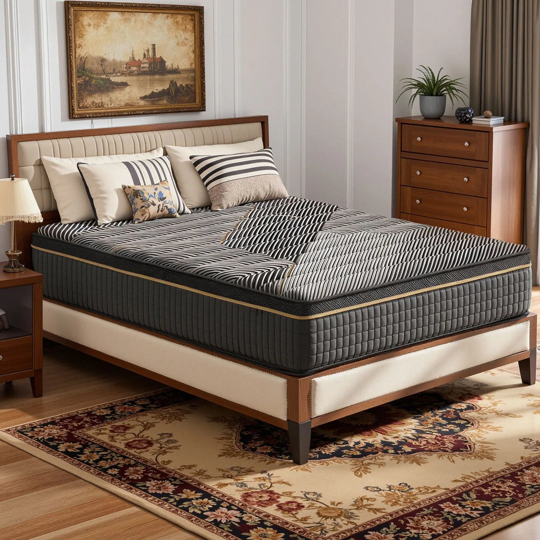 12-Inch Hybrid Mattress with Memory Foam Comfort & Individually Wrapped Coils
