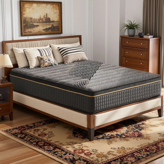 12-Inch Hybrid Mattress with Memory Foam Comfort & Individually Wrapped Coils