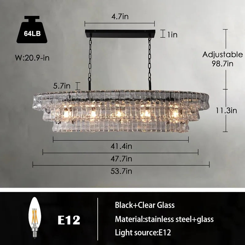 36In-67.4 In. 6-Lights Gold Crystal Drum Chandelier