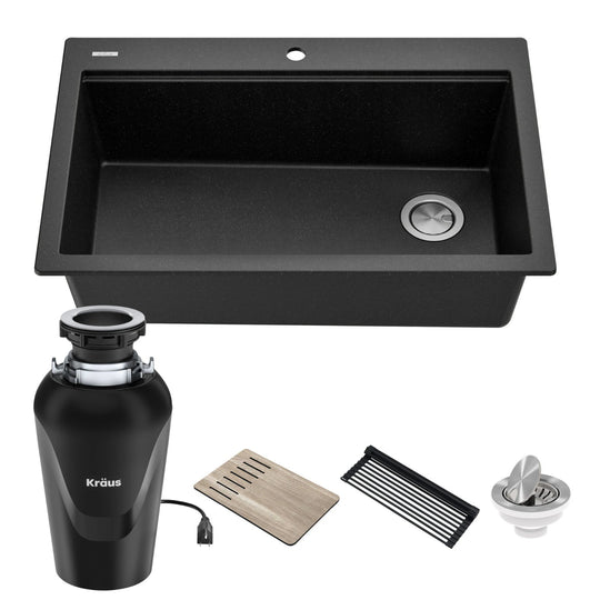 Bellucci Workstation Topmount Drop-In Granite Kitchen Sink