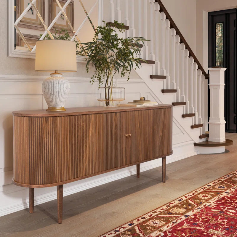 Sideboard Cabinet with Doors and Shelves - Cabinet for Living Room, Bedroom, Entryway and Office Credenza. Kitchen Buffet, Modern Media Console Table with Storage