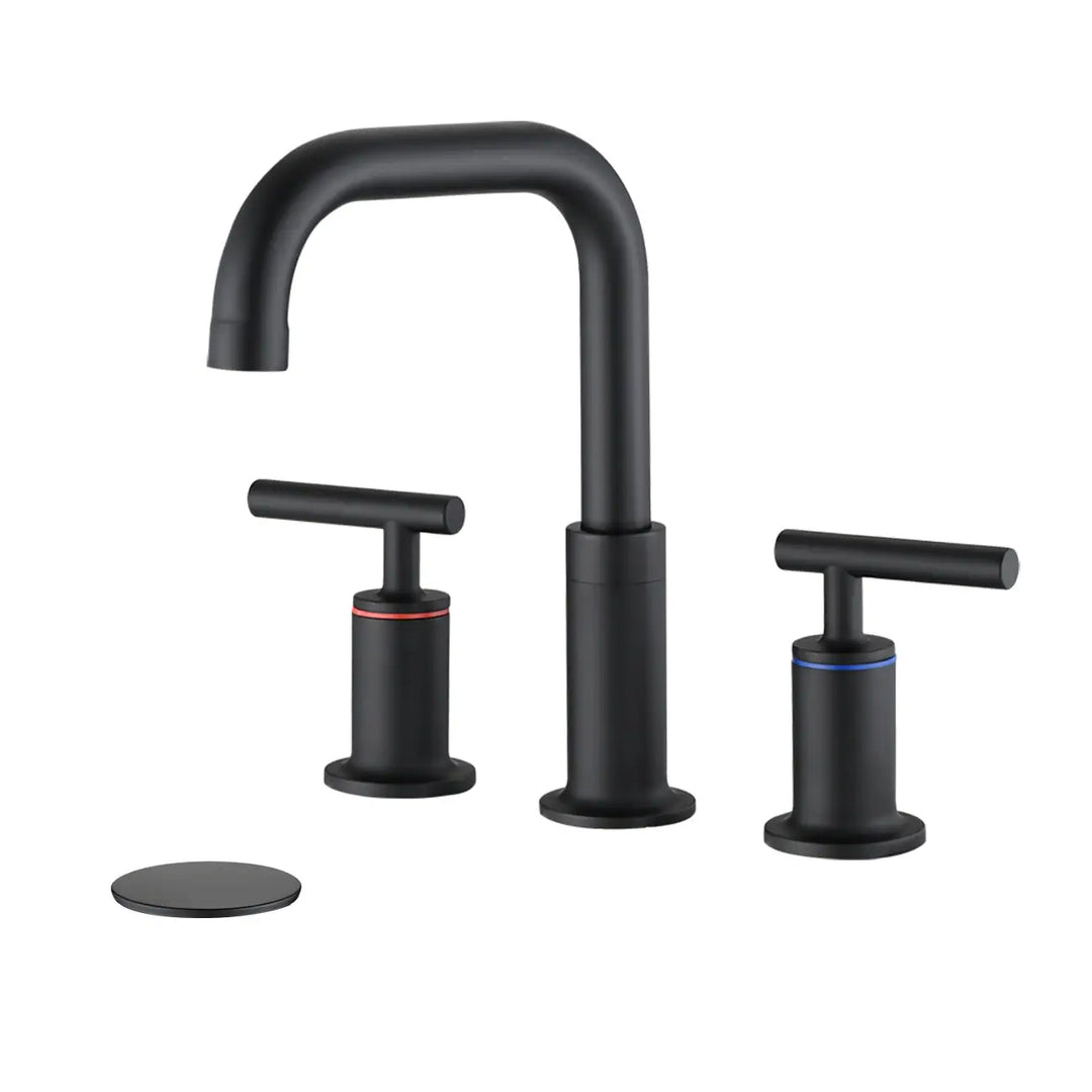 8 Inch Luxury Widespread Bathroom Sink Faucet with Pop-Up Drain