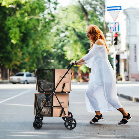 Foldable Pet Stroller With