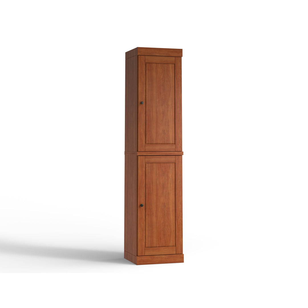 100% Solid Wood Bathroom Storage Cabinet, Adjustable Shelves, 16.5" Wide, 35.75" Tall