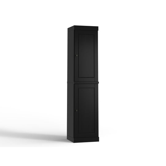 100% Solid Wood Bathroom Storage Cabinet, Adjustable Shelves, 16.5" Wide, 35.75" Tall