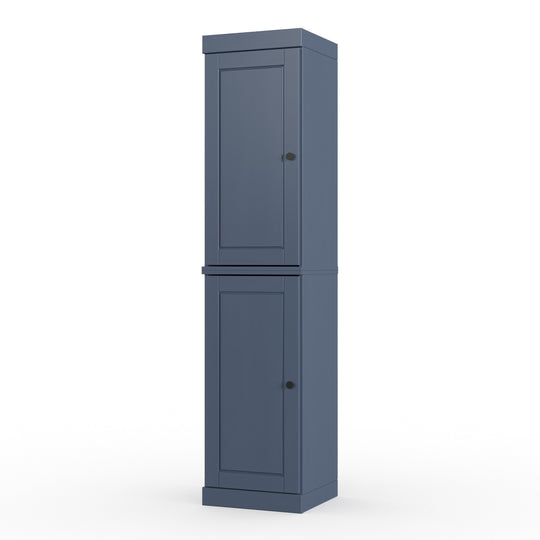 100% Solid Wood Bathroom Storage Cabinet, Adjustable Shelves, 16.5" Wide, 35.75" Tall