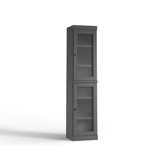 100% Solid Wood Bathroom Storage Cabinet, Adjustable Shelves, 16.5" Wide, 35.75" Tall