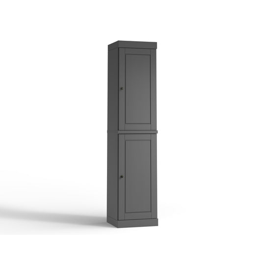 100% Solid Wood Bathroom Storage Cabinet, Adjustable Shelves, 16.5" Wide, 35.75" Tall