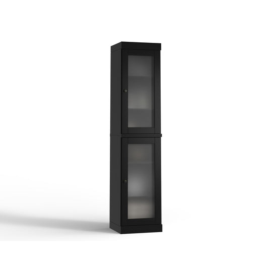 100% Solid Wood Bathroom Storage Cabinet, Adjustable Shelves, 16.5" Wide, 35.75" Tall