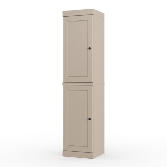 100% Solid Wood Bathroom Storage Cabinet, Adjustable Shelves, 16.5" Wide, 35.75" Tall