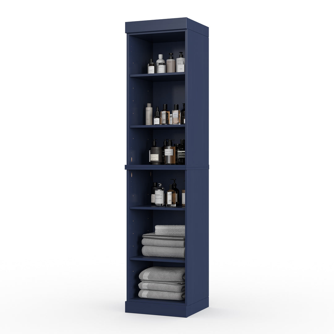 100% Solid Wood Bathroom Storage Cabinet, Adjustable Shelves, 16.5" Wide, 35.75" Tall