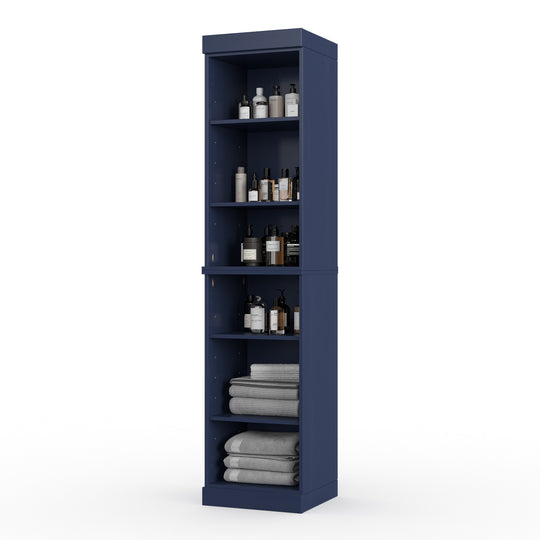 100% Solid Wood Bathroom Storage Cabinet, Adjustable Shelves, 16.5" Wide, 35.75" Tall