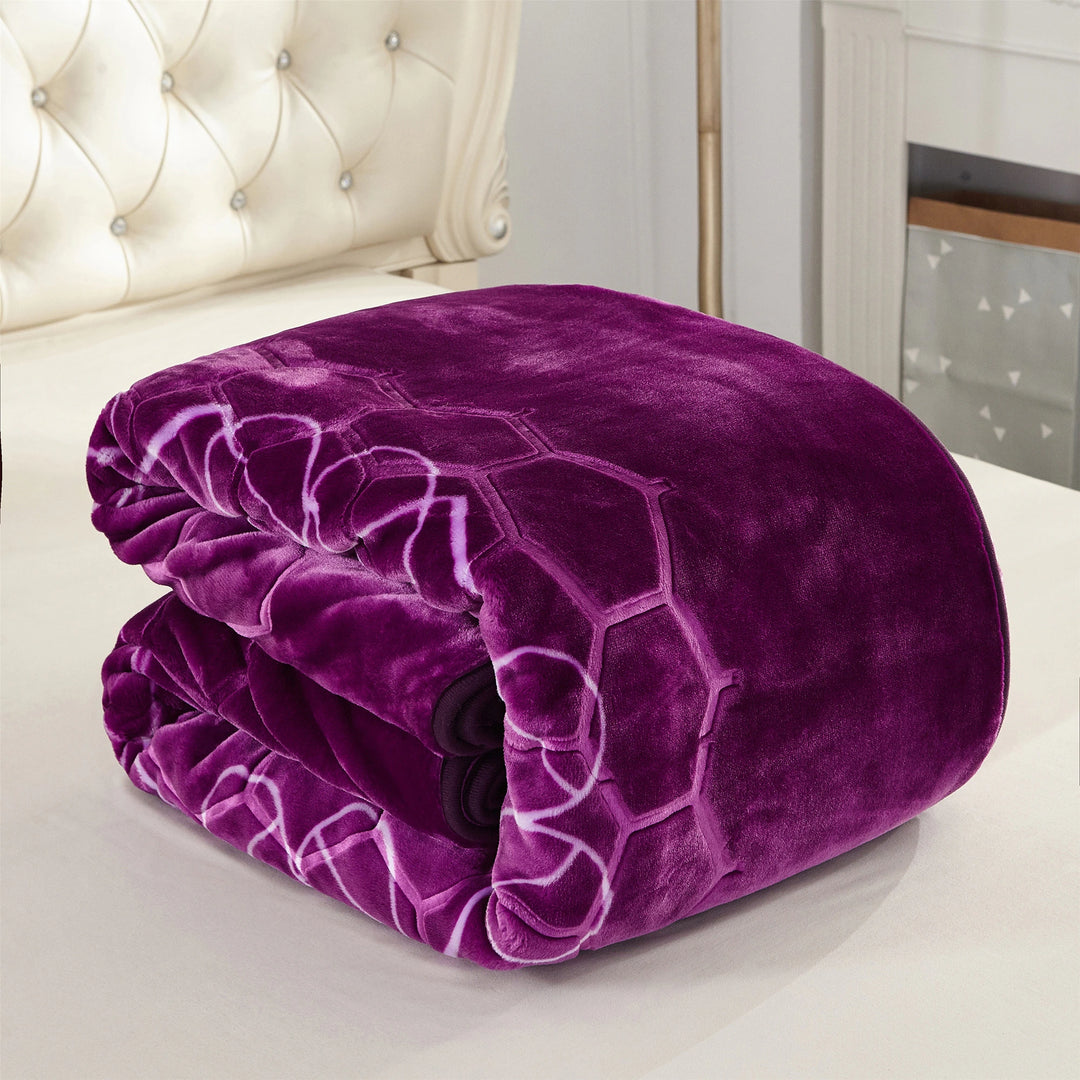 Heavy Korean Mink Fleece King Size Blanket, Christmas Gift for Parents