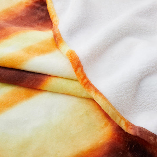 Kids' and Adult Halloween Food Throw Blanket, Microfiber Funny Food Blanket for Home or Dorm Decor