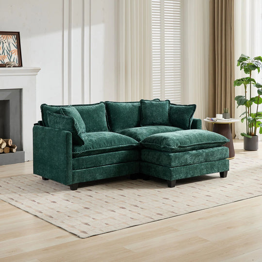 Cloud Sofa Loveseat,Modern Sectional Couch,Comfy Double Layer Upholstered Seat Cushion