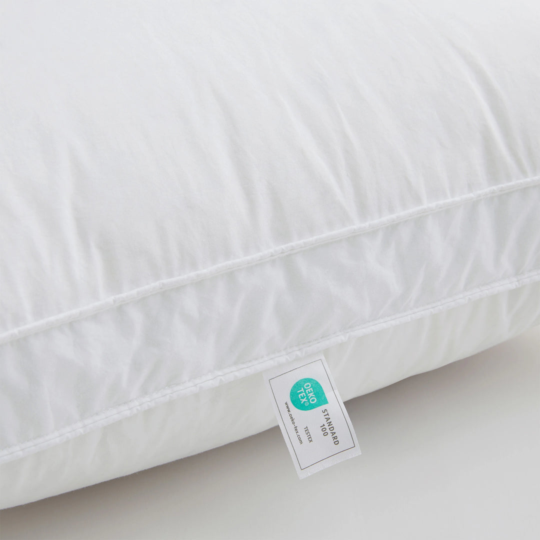 Set of 2 100% Organic Cotton down Feather Pillow-In-A-Pillow Design Bed Pillow