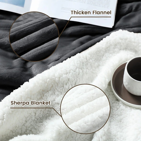Flannel Electric Heated Blanket with Controller